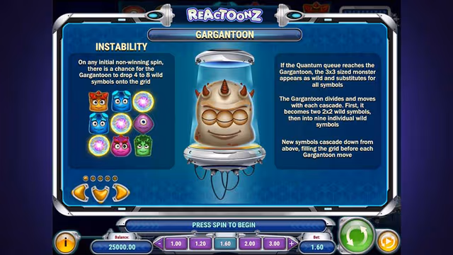 reactoonz スロット
